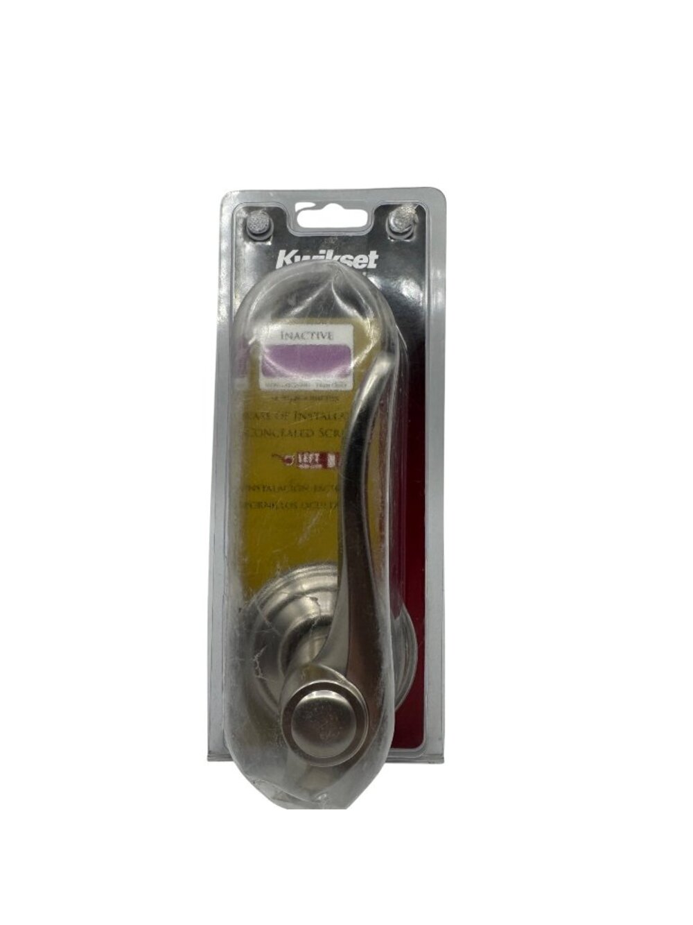 Kwikset Ultramax Inactive Lever Satin Nickel Finish For Left-Hand Door